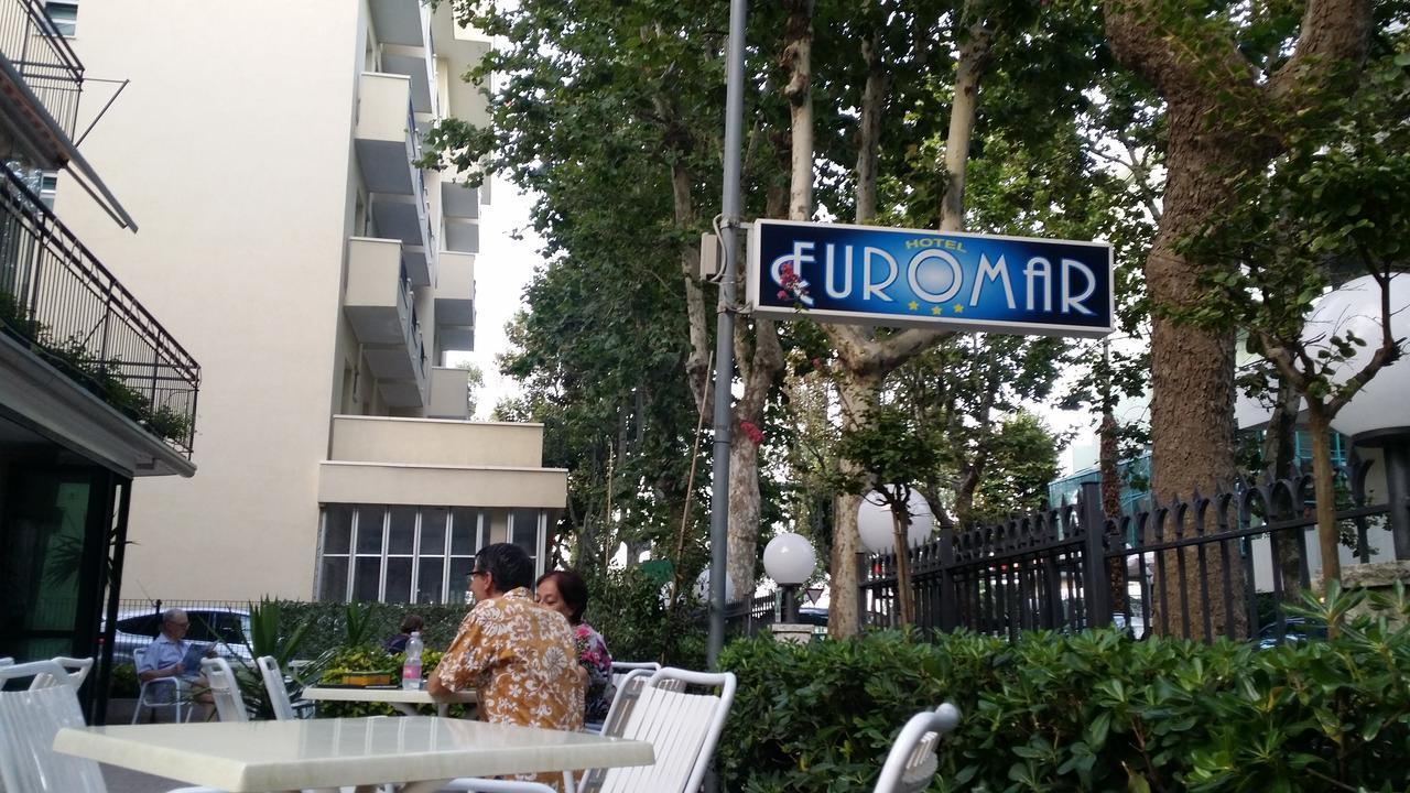 Hotel Euromar Rímini Exterior foto
